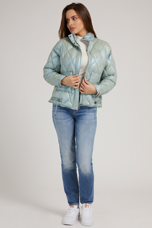 

Куртка женская Guess W2GL04WEGM0A70M бирюзовая М, W2GL04WEGM0A70M