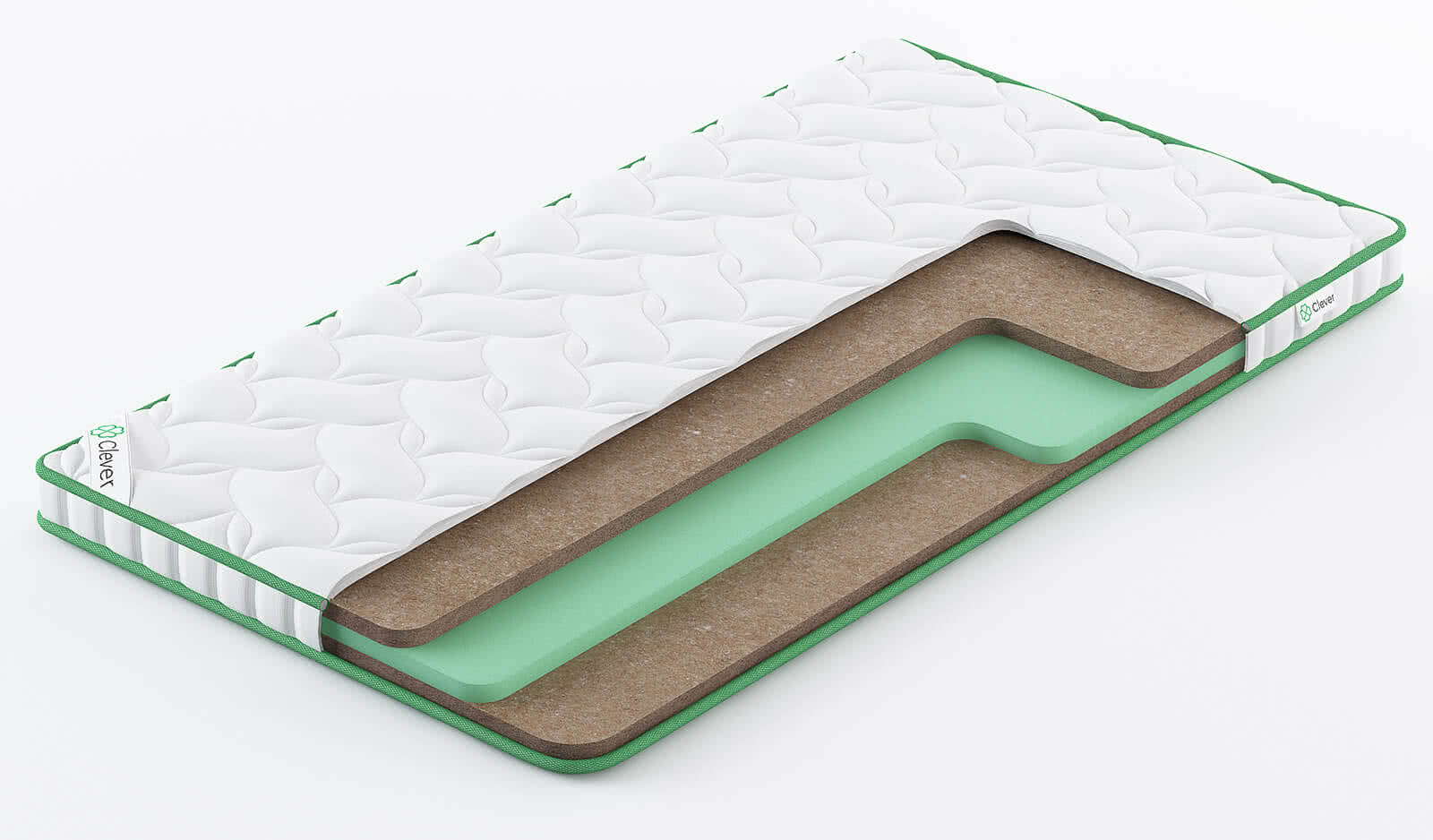 

Топпер Clever CocosTop Foam High 140x210, Белый, CocosTop Foam High