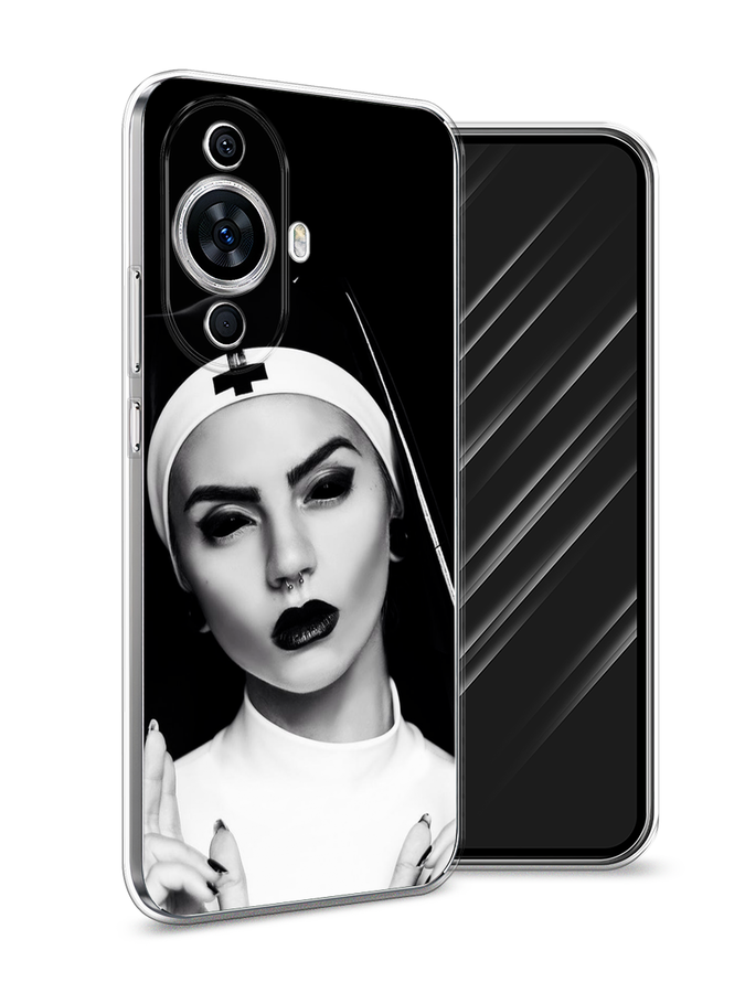 

Чехол Awog на Huawei Nova 11/Nova 12S "Черная монашка", Серый;черный, 6124250-1