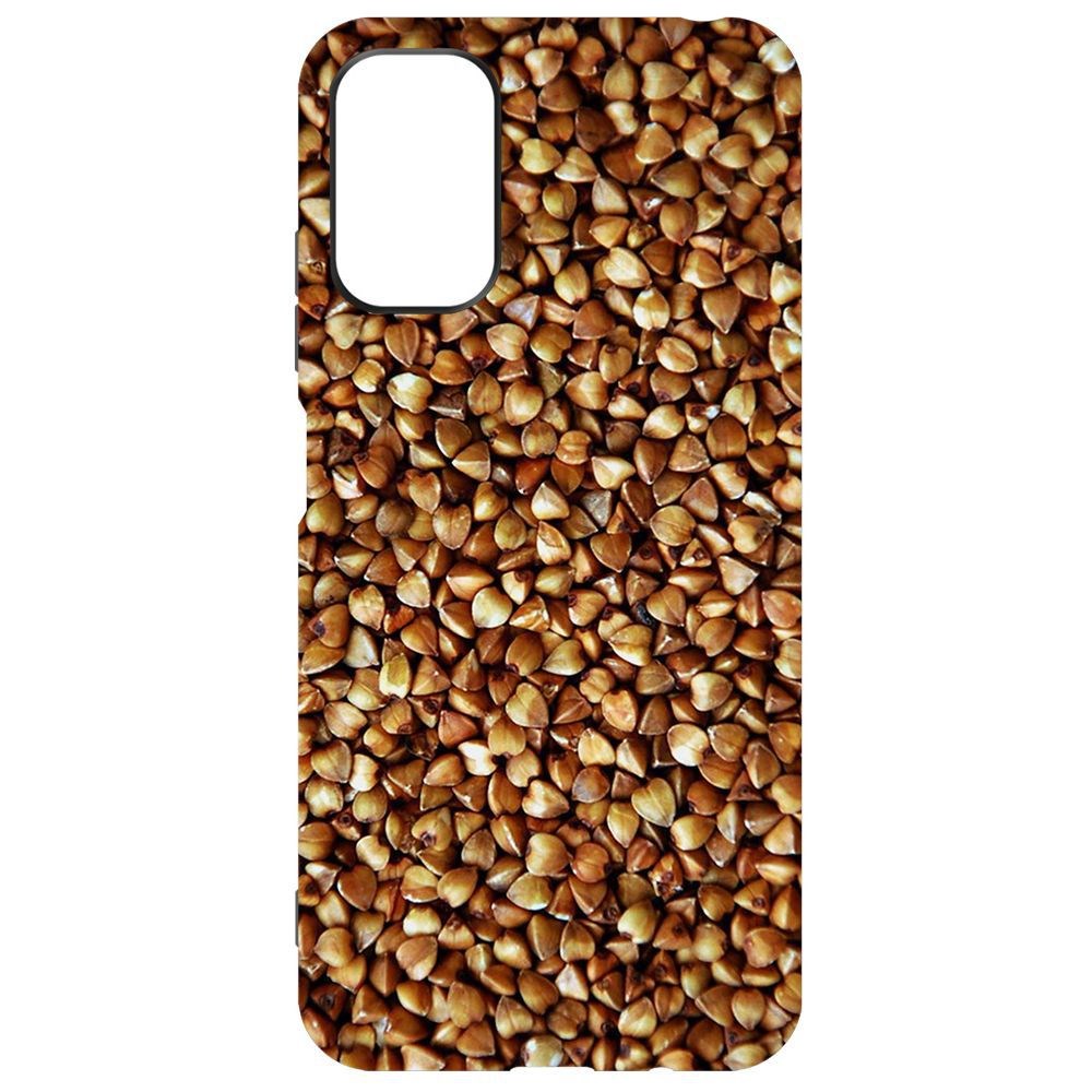 

Чехол-накладка Krutoff Soft Case Гречка для Poco M3 Pro, Черный