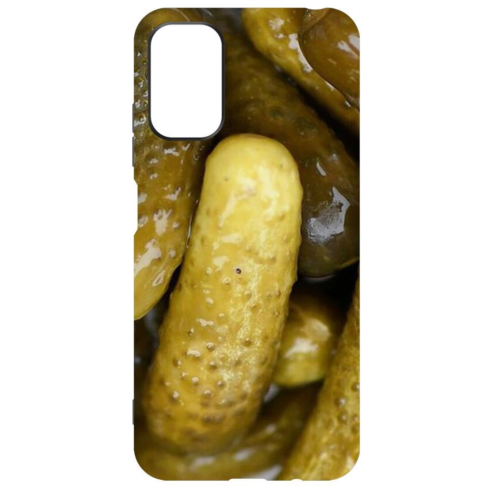 

Чехол-накладка Krutoff Soft Case Огурчики для Poco M3 Pro, Черный