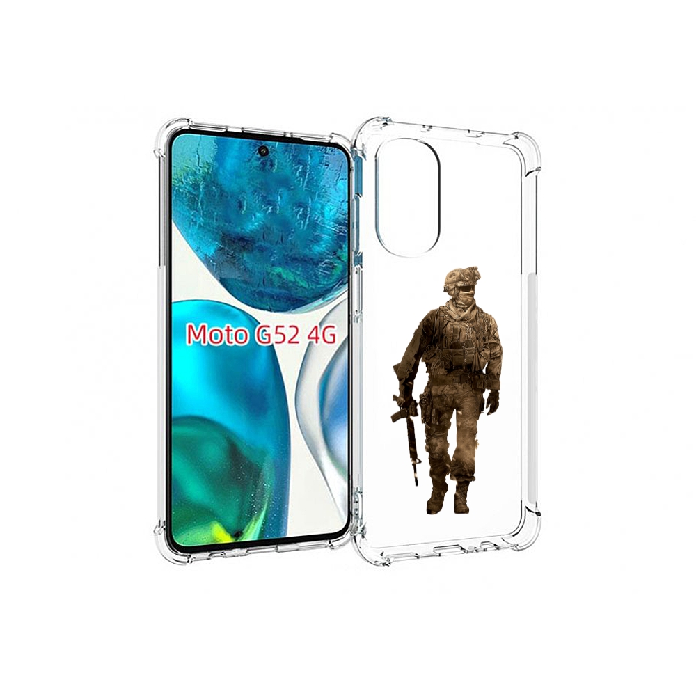 

Чехол MyPads call-of-duty мужской для Motorola Moto G82 / Moto G52, Прозрачный, Tocco