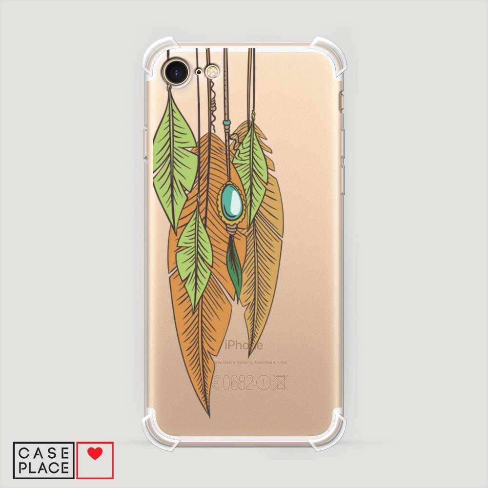 

Чехол Awog на Apple iPhone 8 / Айфон 8 "Оберег перья", Разноцветный, 10851-1