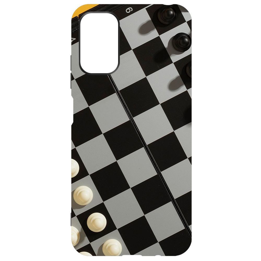 

Чехол-накладка Krutoff Soft Case Шахматы для Poco M3 Pro, Черный