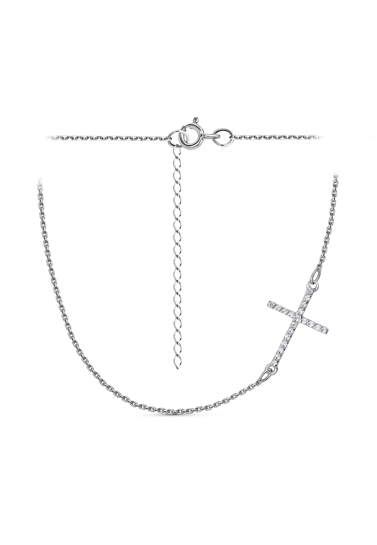 

Колье из серебра 40 см Kari Jewelry 3101088034, фианит, 3101088034