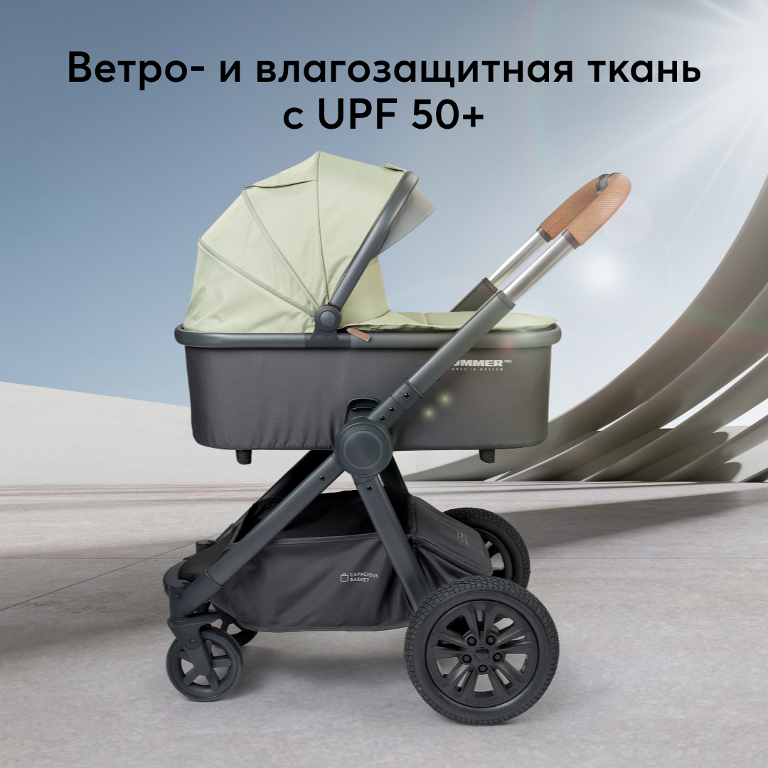 Коляска трансформер 2 в 1 MOMMER PRO (olive)