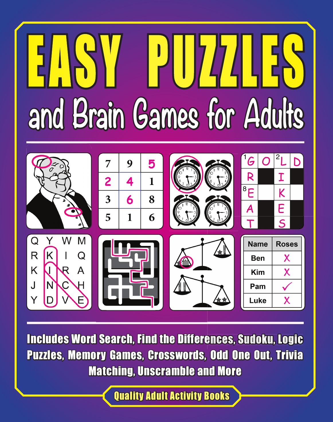 

Easy Puzzles and Brain Games for Adults