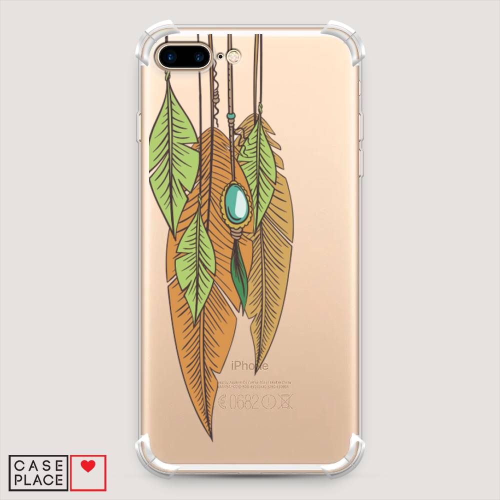 

Чехол Awog на Apple iPhone 8 Plus / Айфон 8 Plus "Оберег перья", Разноцветный, 10951-1