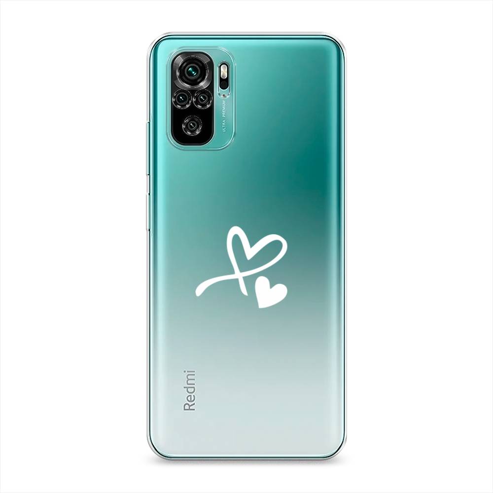 фото Силиконовый чехол "сердечко минимализм" на xiaomi redmi note 10s awog