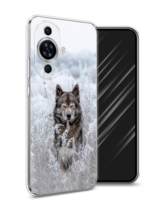 

Чехол Awog на Huawei Nova 11/Nova 12S "Волк в поле", Белый;черный, 6124250-1