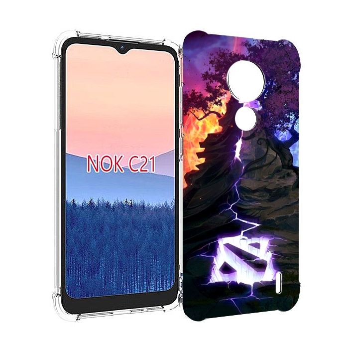 

Чехол MyPads dota 2 логотип для Nokia C21, Прозрачный, Tocco