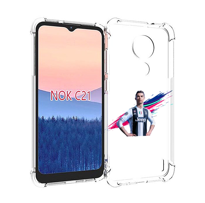 

Чехол MyPads fifa-Криштиану-Роналду мужской для Nokia C21, Прозрачный, Tocco