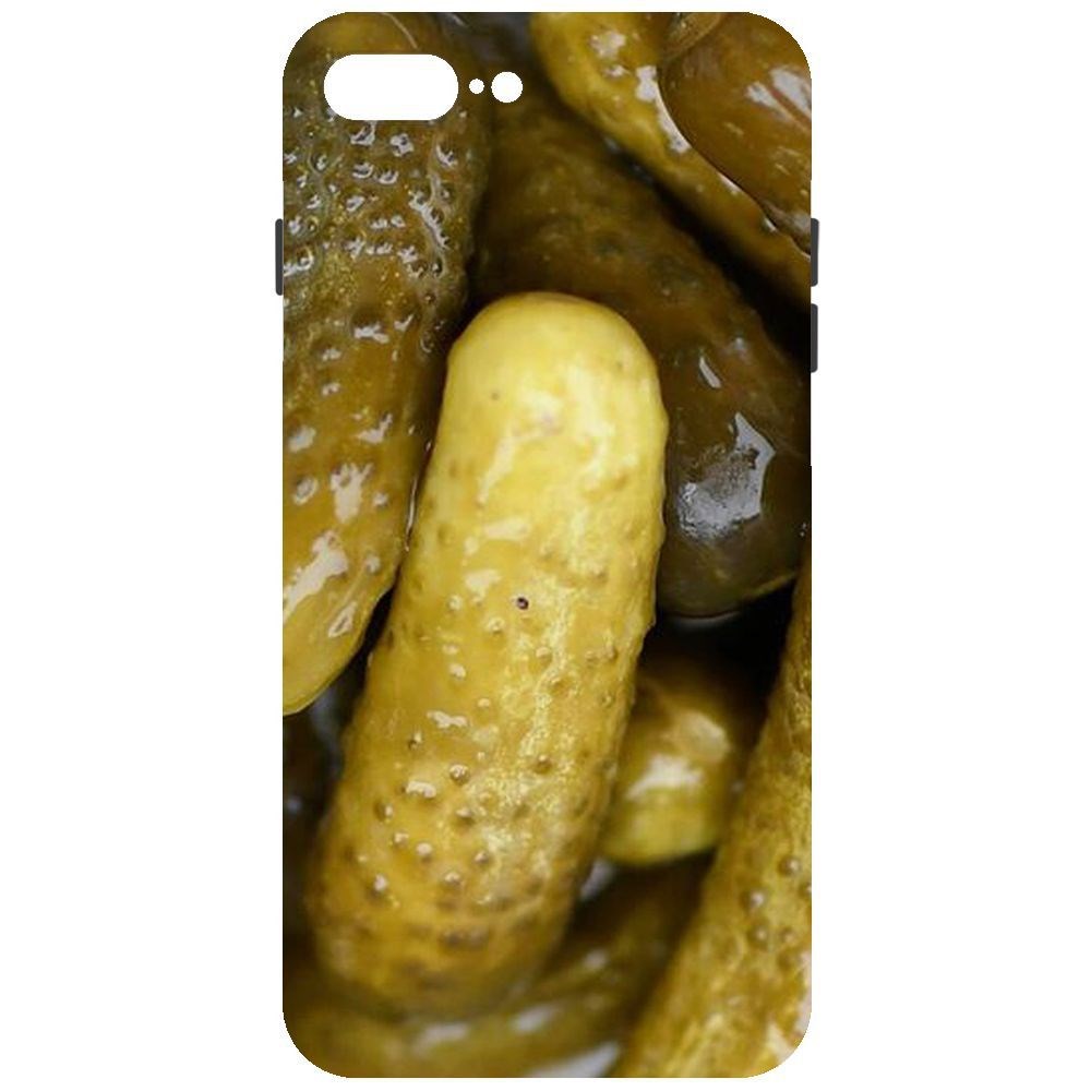 

Чехол-накладка Krutoff Soft Case Огурчики для iPhone 7 Plus/8 Plus, Черный
