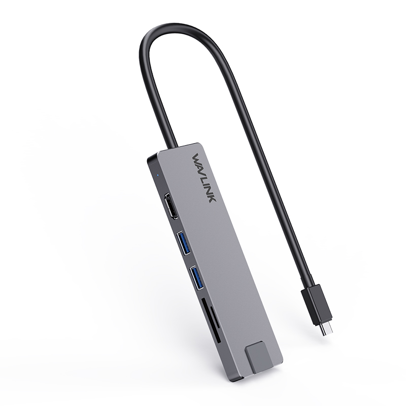 Док-станция WAVLINK WL-UHP3409 USB-C Travel Mini/100W PD/USB3.0/USB2.0/HDMI 4K 30HZ/Gigabi