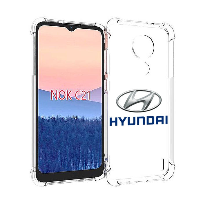 

Чехол MyPads hyundai-4 мужской для Nokia C21, Прозрачный, Tocco