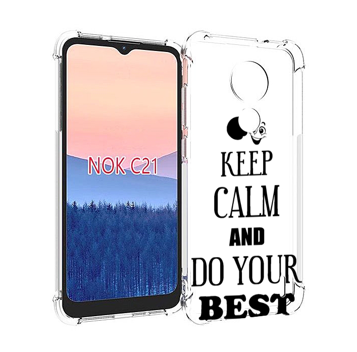 

Чехол MyPads keep-calm-and для Nokia C21, Прозрачный, Tocco