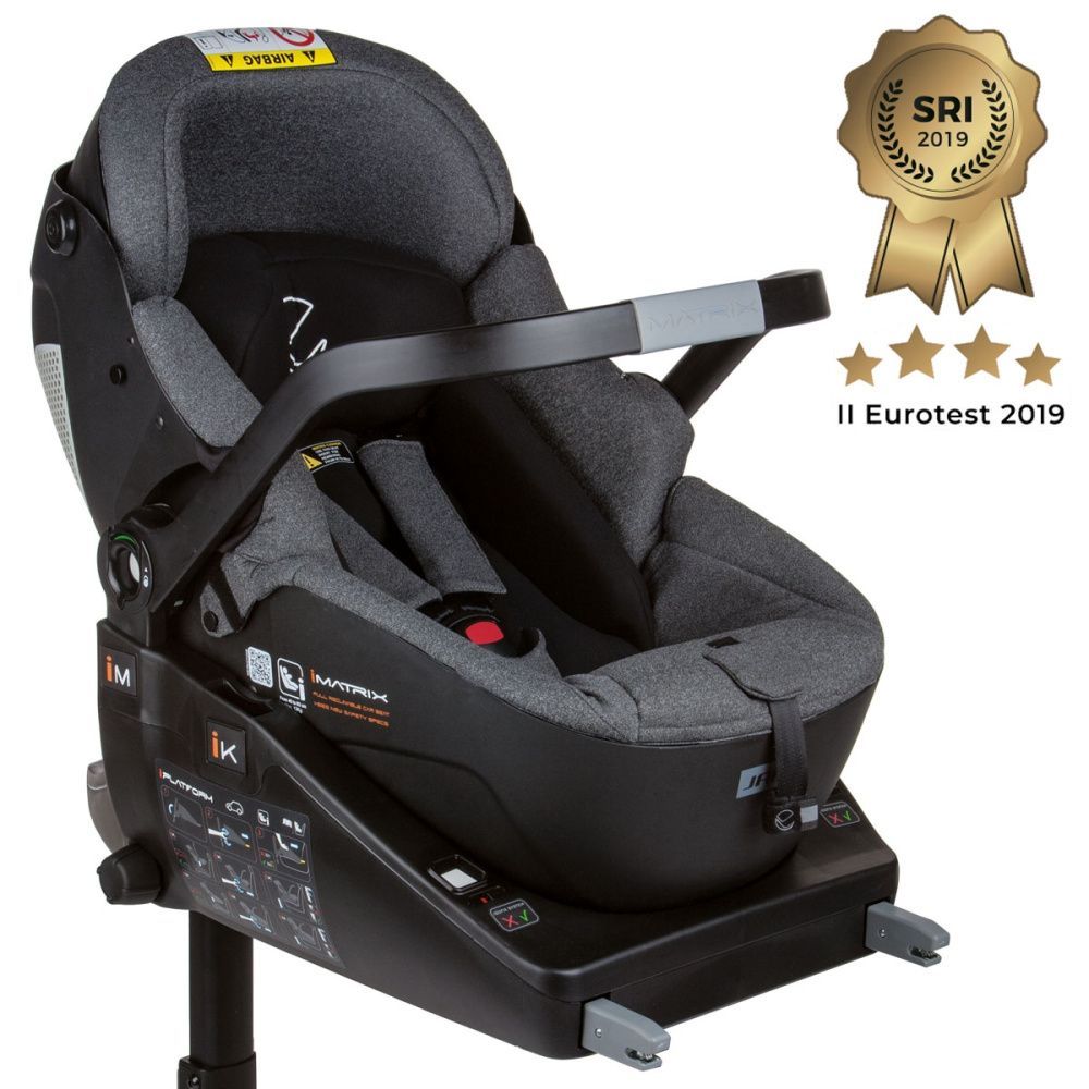 Автолюлька Jane concord imatrix isize+база isofix comfy (40-83 см, 0-18 мес) cold black база для автокресла jane concord isofix i platform comfy 5079 x09