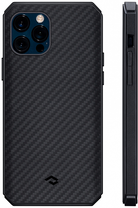 фото Чехол pitaka magez pro 2 (ki1201pp) для iphone 12/12 pro (black/grey)