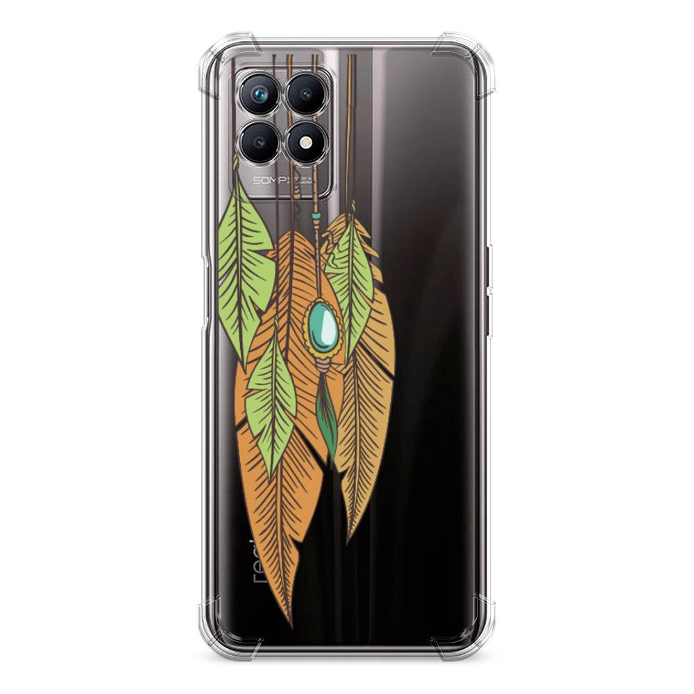 

Чехол Awog на Realme 8i "Оберег перья", Разноцветный, 257351-1
