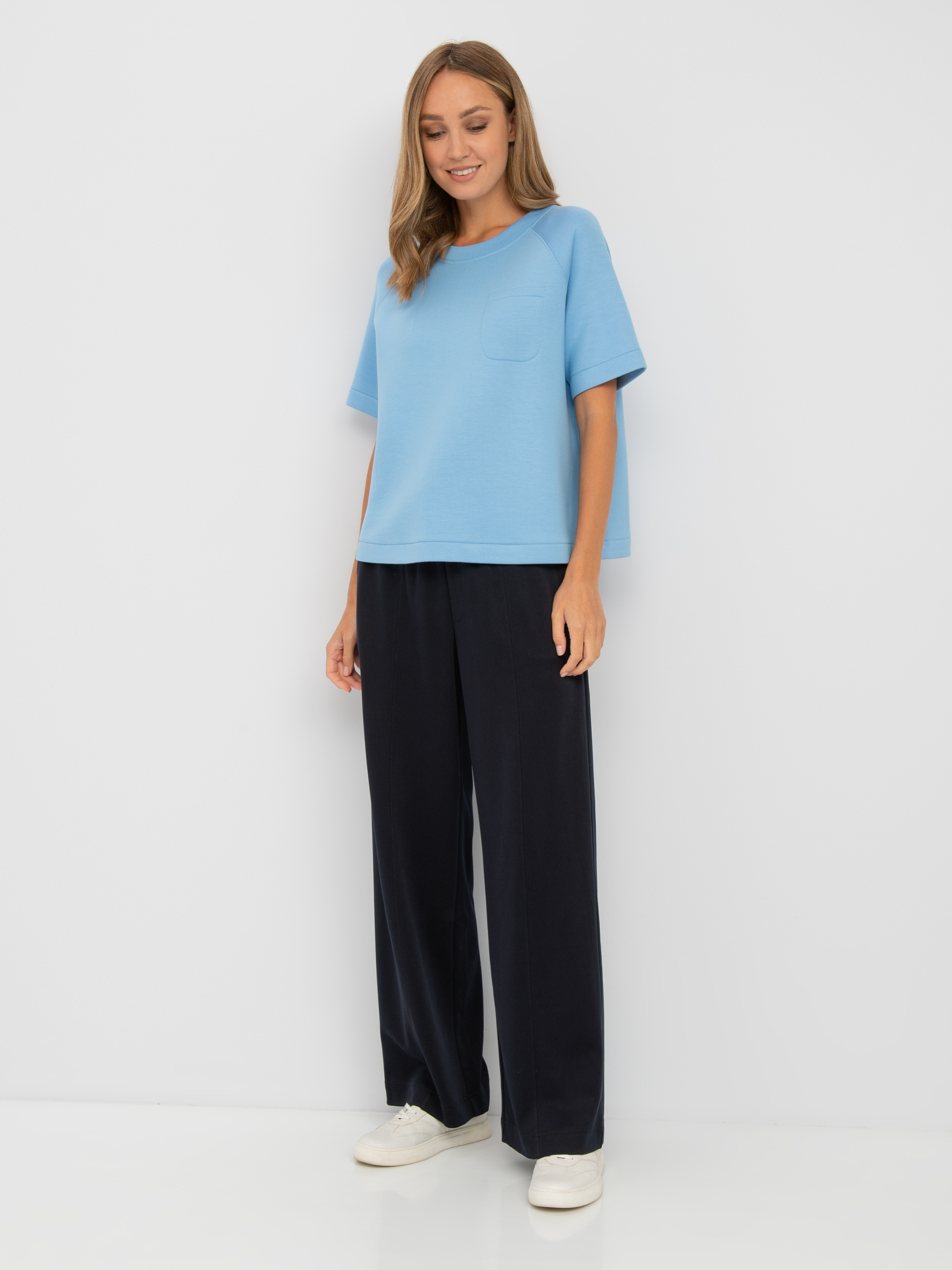 

Футболка женская Gerry Weber 870054-44074-80926 голубая 36, Голубой, 870054-44074
