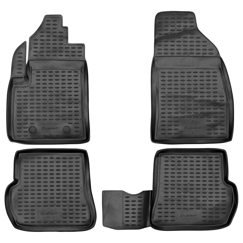 фото Коврики в салон ford fusion 09/2002->, fiesta 2002-2008, 4 шт. (полиуретан) element