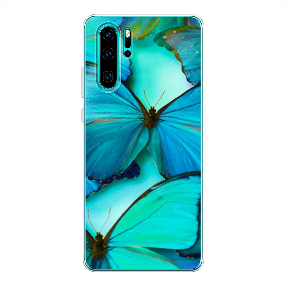 фото Чехол awog "неоновые бабочки" для huawei p30 pro