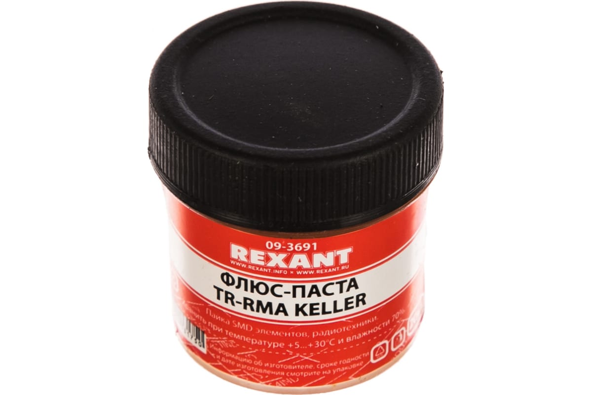

Флюс Rexant 09-3691 паста TR-RMA KELLER, 20 мл