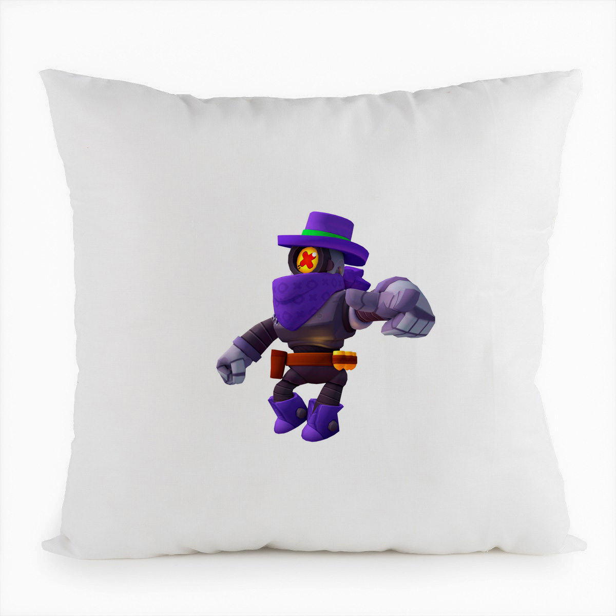 

Подушка белая CoolPodarok Игры Brawl Stars Рикошет