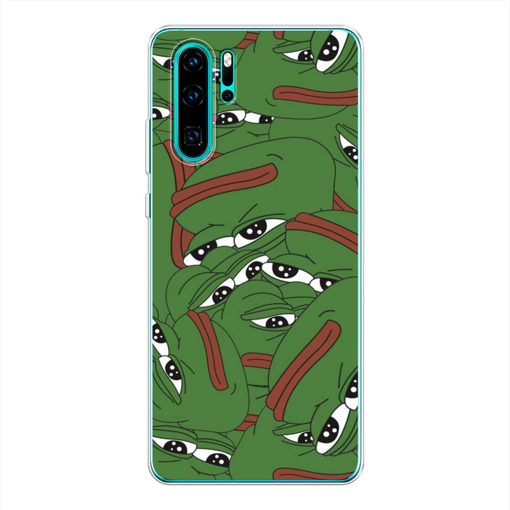 

Чехол Awog на Huawei P30 Pro "Печальный frog", Разноцветный, 67650-9