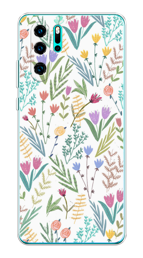 

Чехол Awog на Huawei P30 Pro "Полевые цветы рисунок", Разноцветный, 67650-8