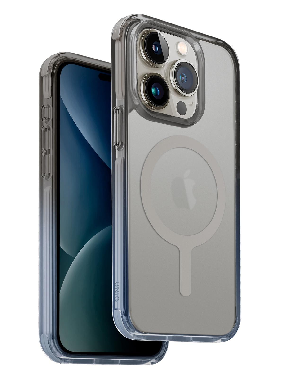 Чехол Uniq для iPhone 15 Pro с MagSafe Combat Duo AF Dusty Blue/Grey