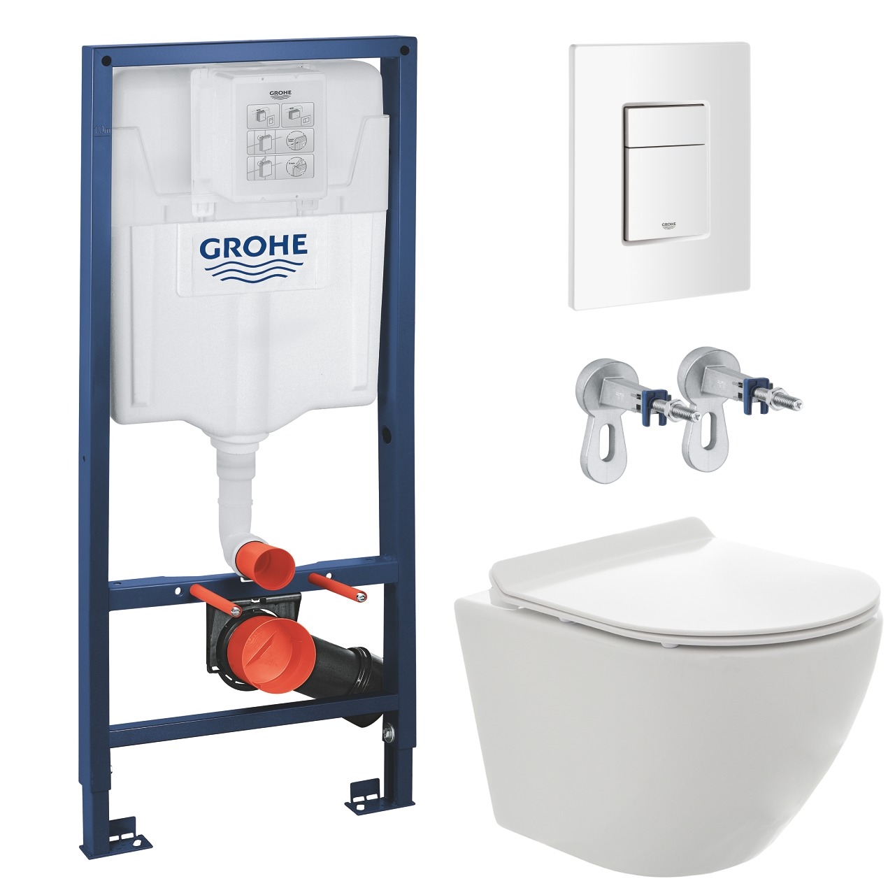 

Комплект инсталляции GROHE с унитазом AQUAme и сиденьем с микролифтом (NW0178/S)