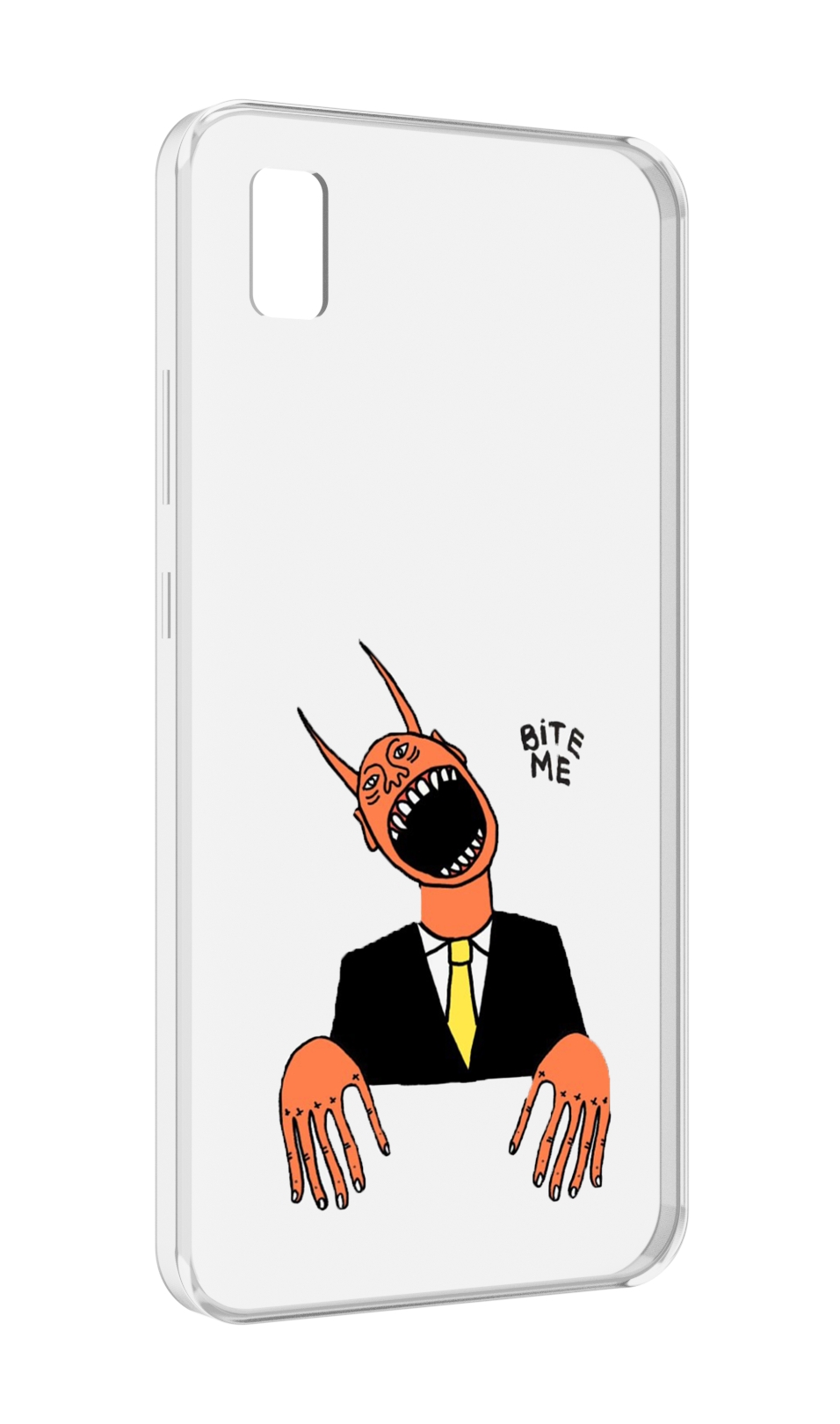 

Чехол MyPads странный чертик с длинными пальцами для ZTE BLADE L210, Прозрачный, Tocco