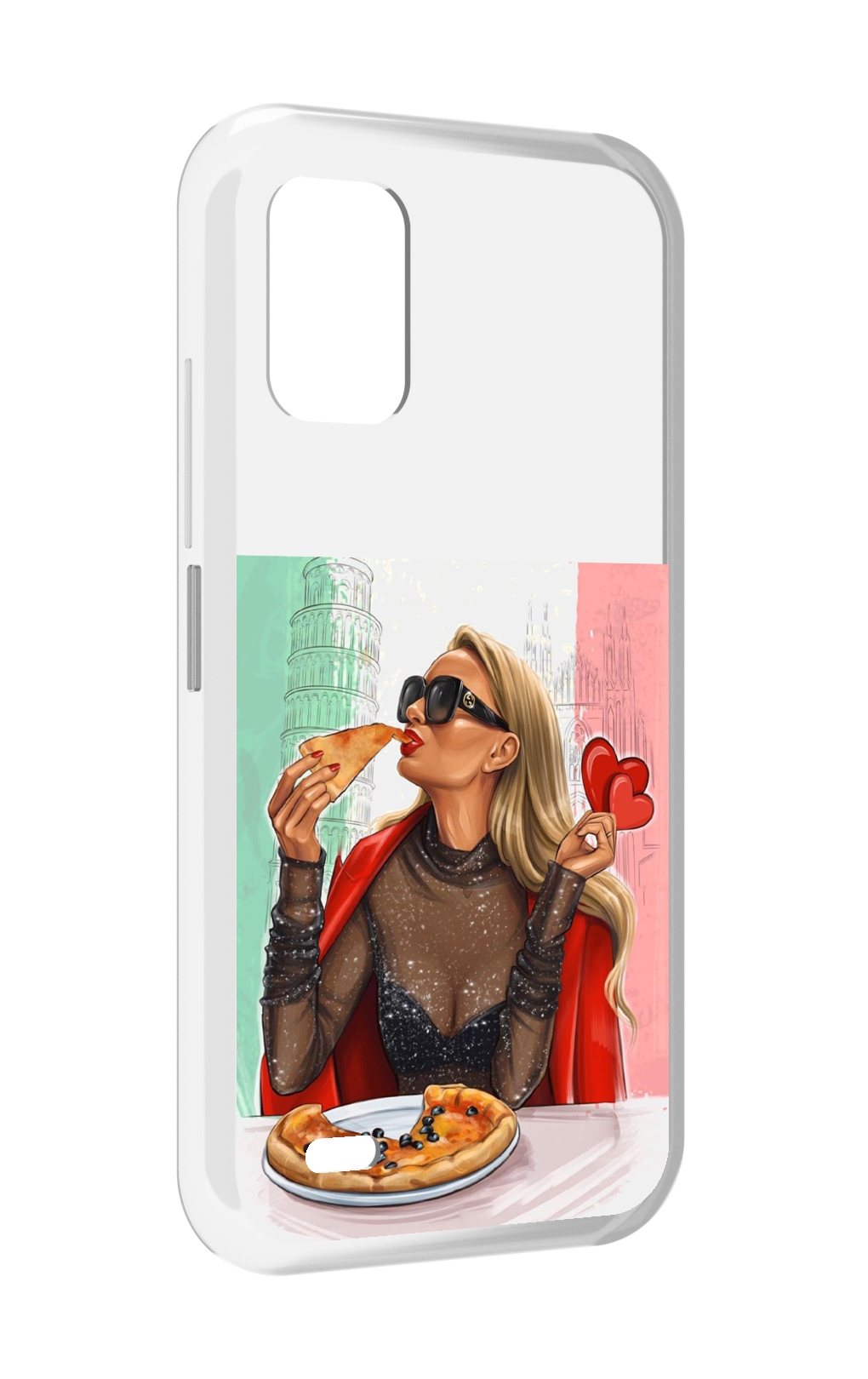 

Чехол MyPads любительница-пиццы женский для UMIDIGI Bison GT2 / GT2 Pro, Прозрачный, Tocco