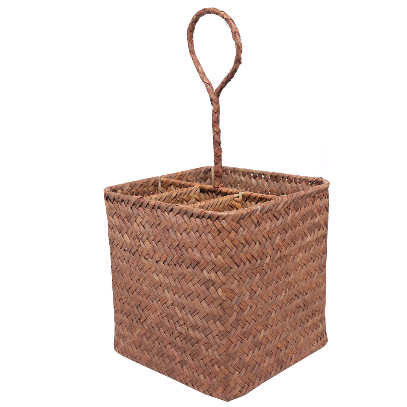 

Подставка для куxонныx принадлежностей, 15x30 см, 4 отд, с ручкой, солома, Куб, Slant, Подставка для кухонных принадлежностей, 15х30 см, 4 отд, с ручкой, солома, Куб, Slant