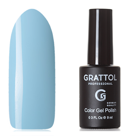 Гель-лак №89 Color Gel Polish Ice Blue 9 мл, Grattol