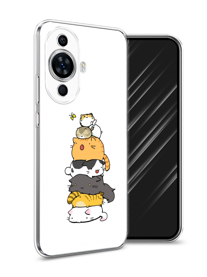 

Чехол Awog на Huawei Nova 11/Nova 12S "Бутерброд из котиков", Коричневый;белый;серый, 6124250-1