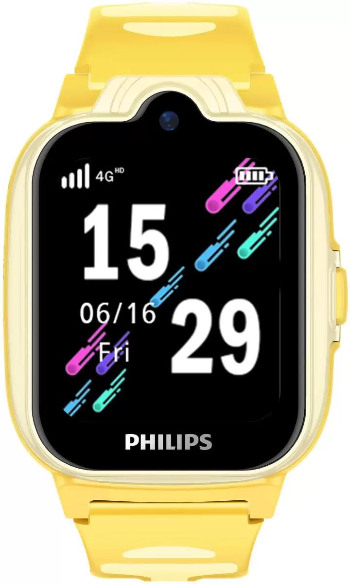 

Смарт-часы Philips Kids W6610, 1.69, желтый / желтый ctw6610yl/00, Kids W6610