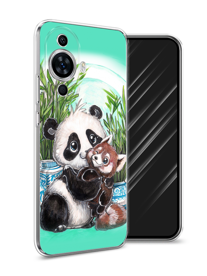 

Чехол Awog на Huawei Nova 11/Nova 12S "Друзья зверята", Бирюзовый;белый;черный, 6124250-1