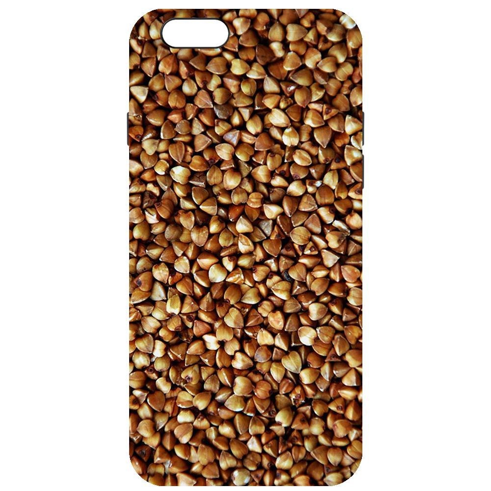 

Чехол-накладка Krutoff Soft Case Гречка для iPhone 6/6s, Черный