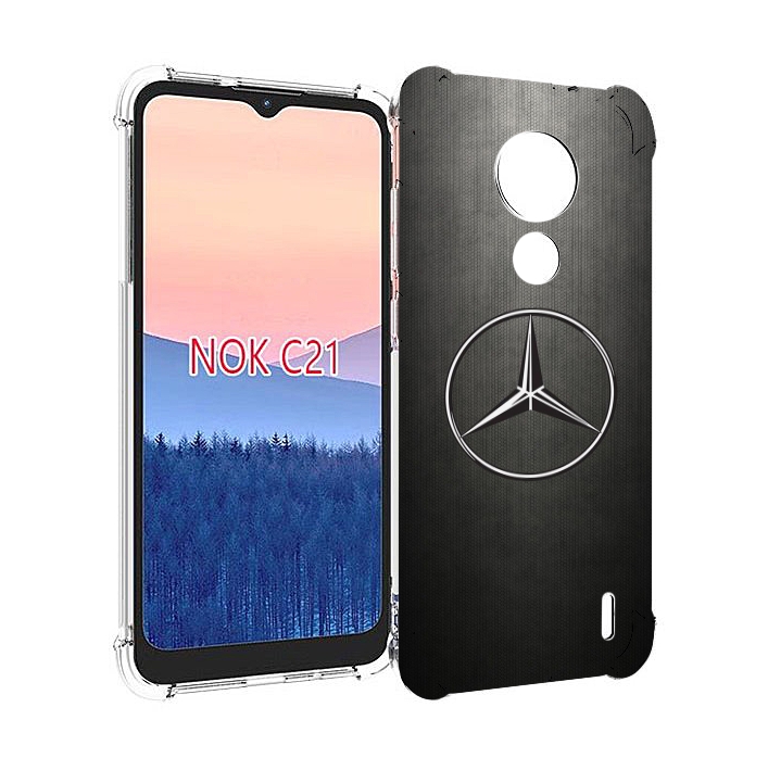 

Чехол MyPads mercedes 3 мужской для Nokia C21, Прозрачный, Tocco