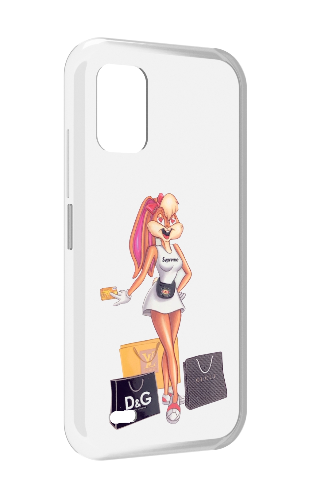

Чехол MyPads модница-зайка женский для UMIDIGI Bison GT2 / GT2 Pro, Прозрачный, Tocco