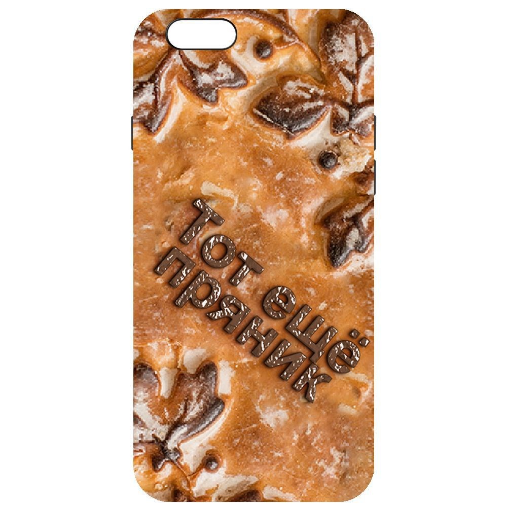 

Чехол-накладка Krutoff Soft Case Пряник для iPhone 6/6s, Черный