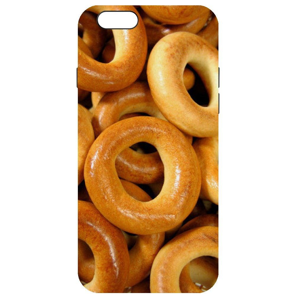 

Чехол-накладка Krutoff Soft Case Сушки для iPhone 6/6s, Черный