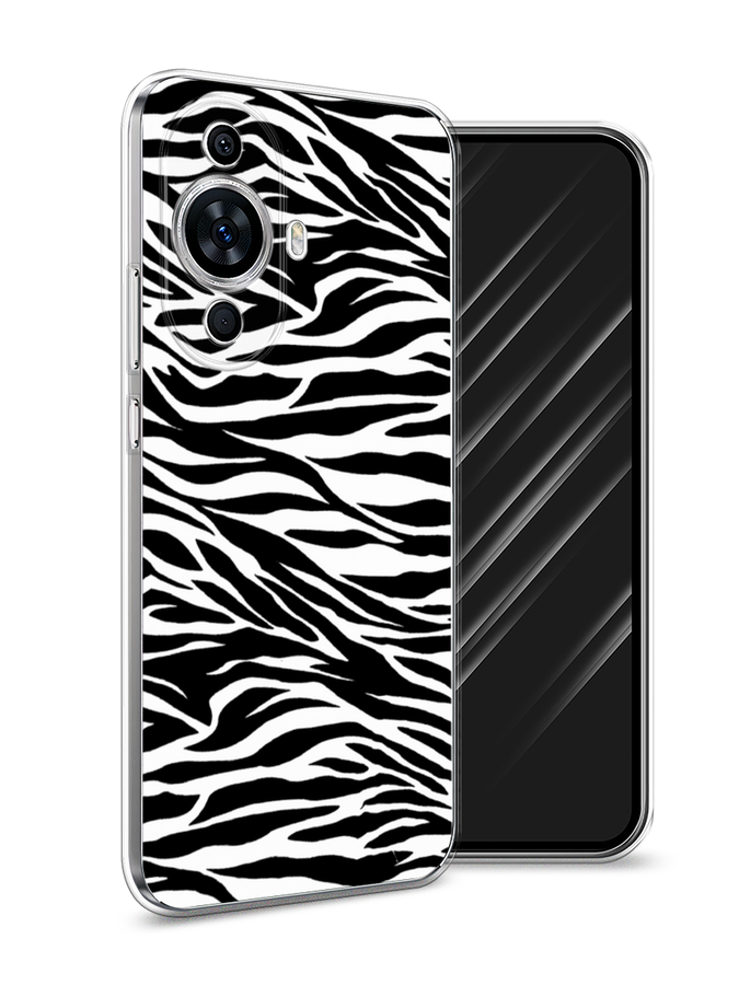 

Чехол Awog на Huawei Nova 11/Nova 12S "Принт зебра", Белый;серый;черный, 6124250-1