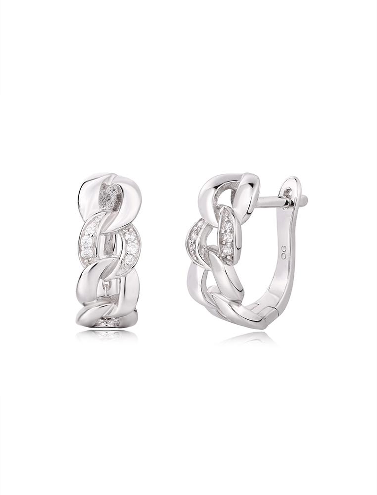 

Серьги из серебра с фианитом Ogisana SE120814-20SS, SE120814-20SS