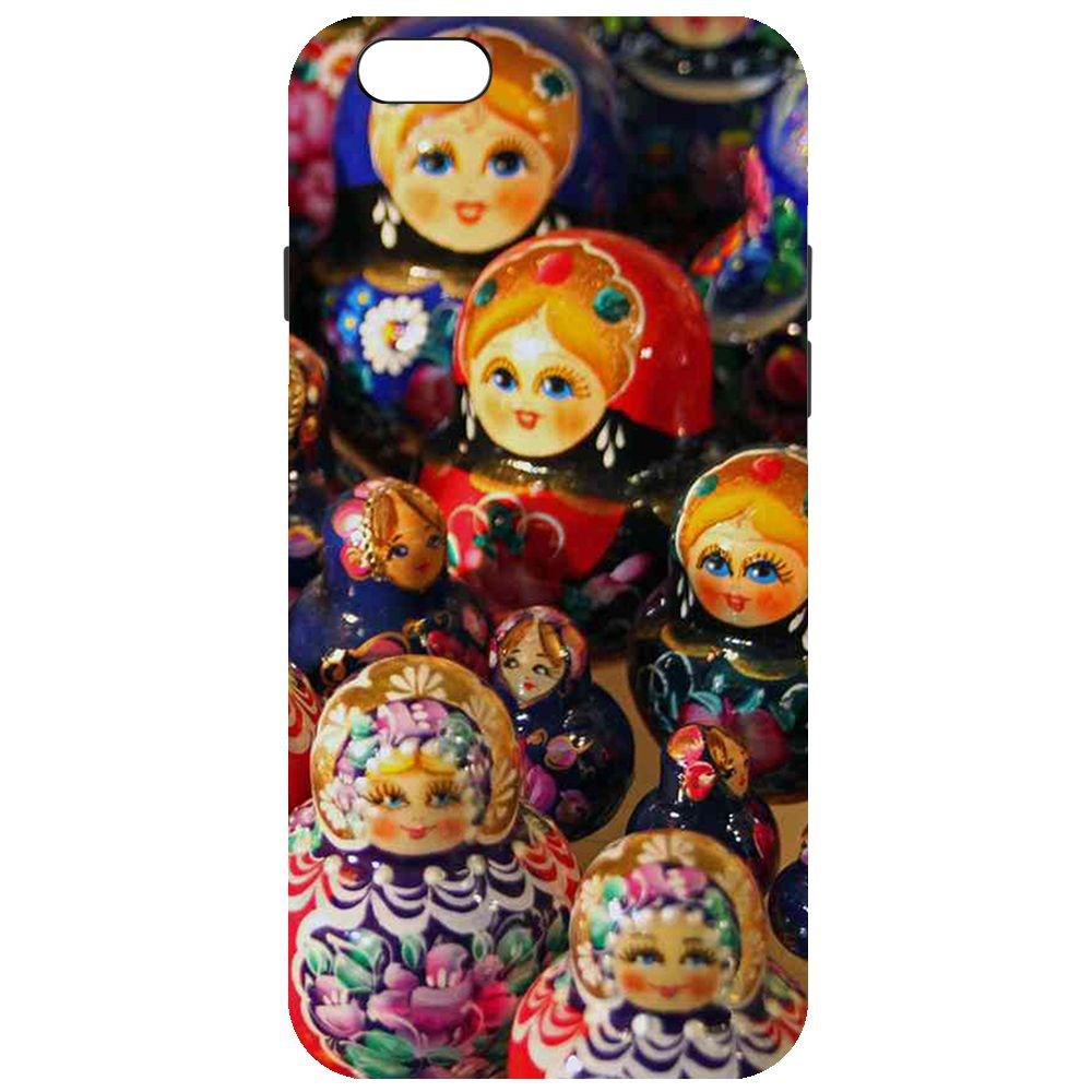 

Чехол-накладка Krutoff Soft Case Матрешка для iPhone 6 Plus/6s Plus, Черный