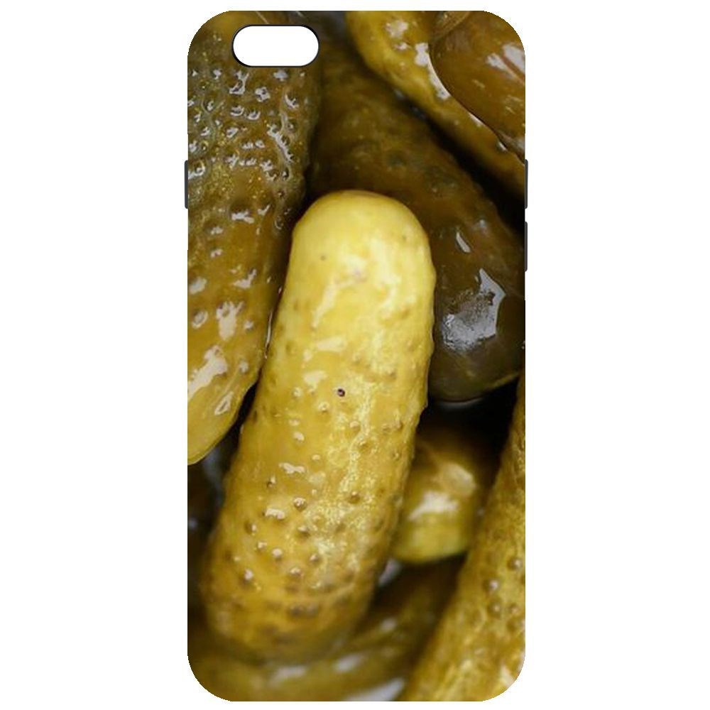 

Чехол-накладка Krutoff Soft Case Огурчики для iPhone 6 Plus/6s Plus, Черный