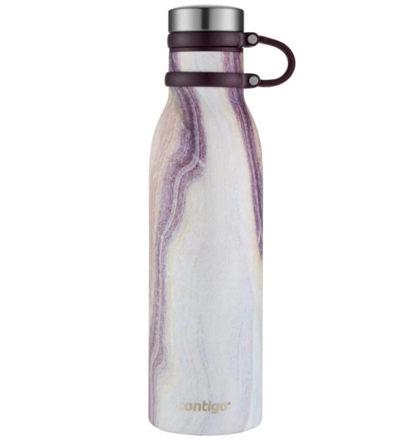 фото Термос-бутылка contigo matterhorn couture 0.59л. белый/фиолетовый (2104547)