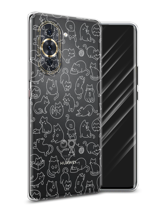 

Чехол Awog на Huawei Nova 10 Pro "Шкодливые котики", Разноцветный, 6109050-2